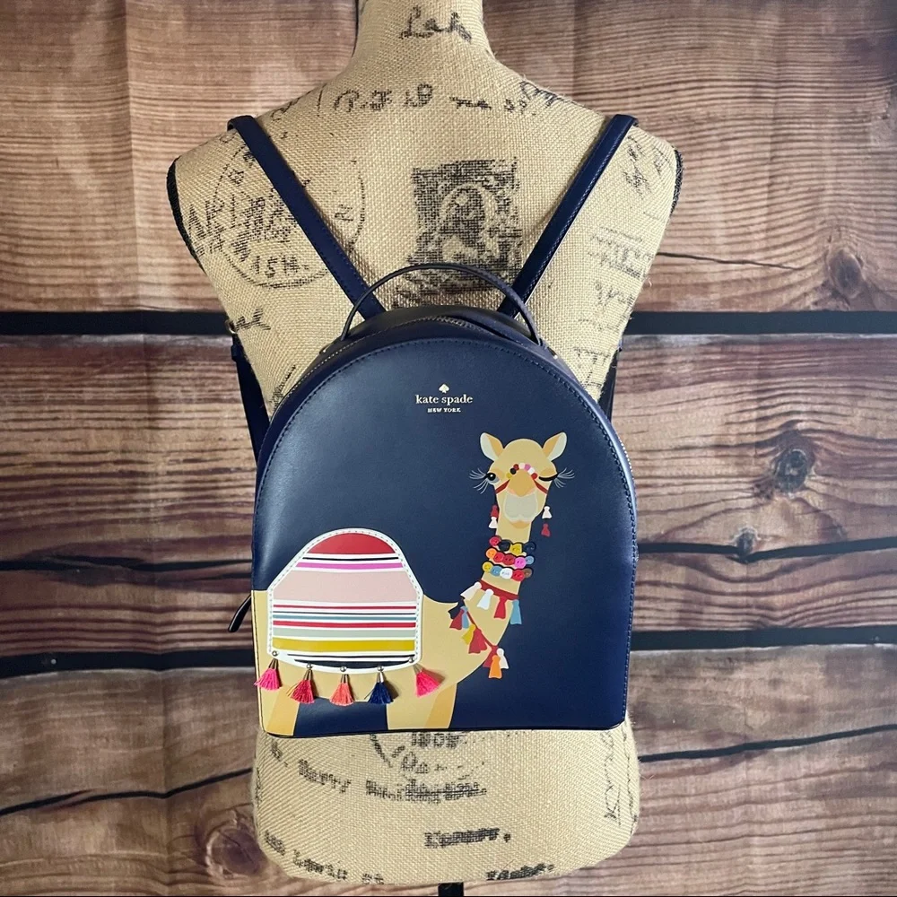 Kate Spade RARE “Spice Things Up” Camel Sammi Backpack - Picture 2 of 15